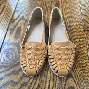 Women’s Nisolo Huarache Tan Leather Sandals.